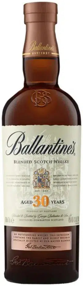 Buy Ballantines 30 Year Old Blended Scotch Whisky 700ml Online at Barrel and Batch