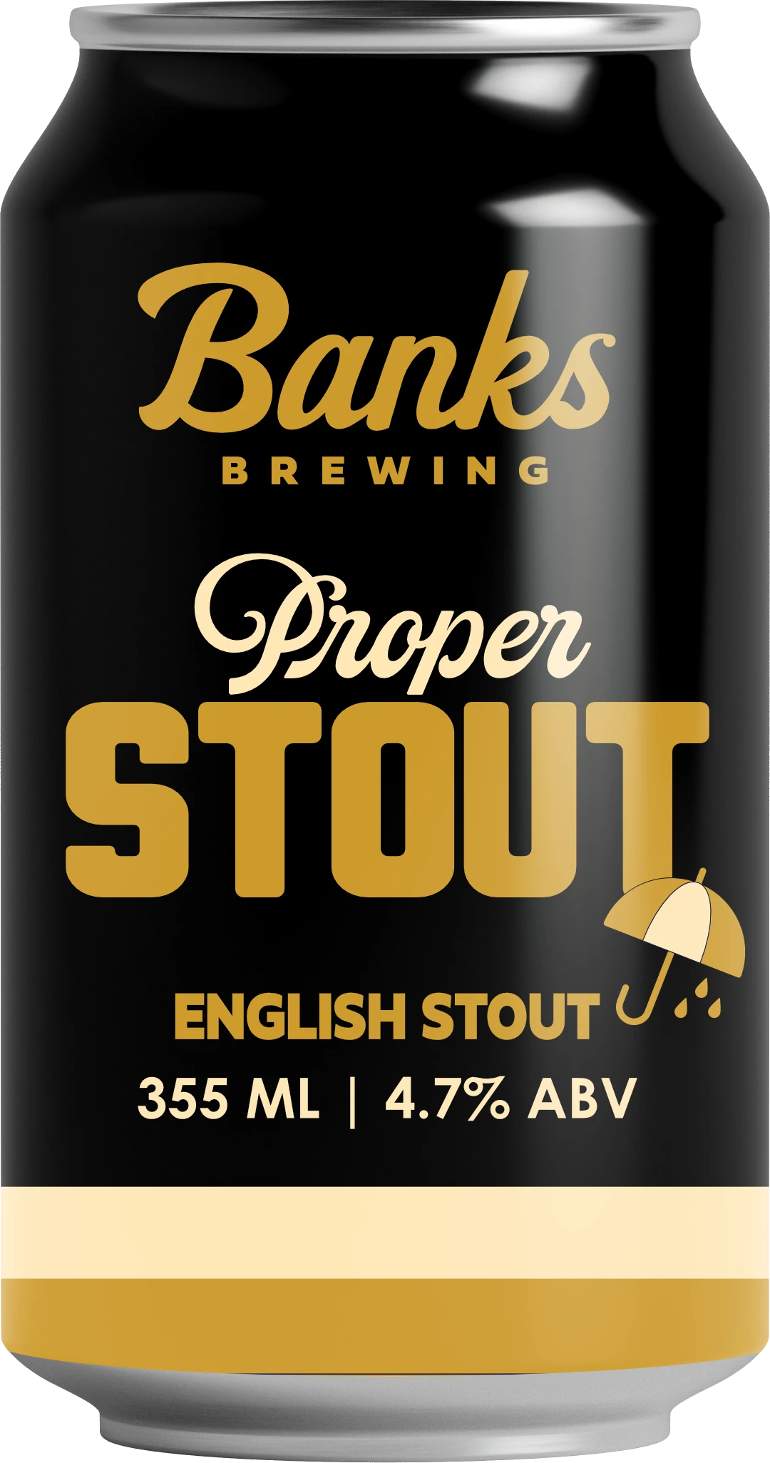 Banks Brewing Proper Stout 4.7% 24 Pack Cans 355ml | Barrel & Batch