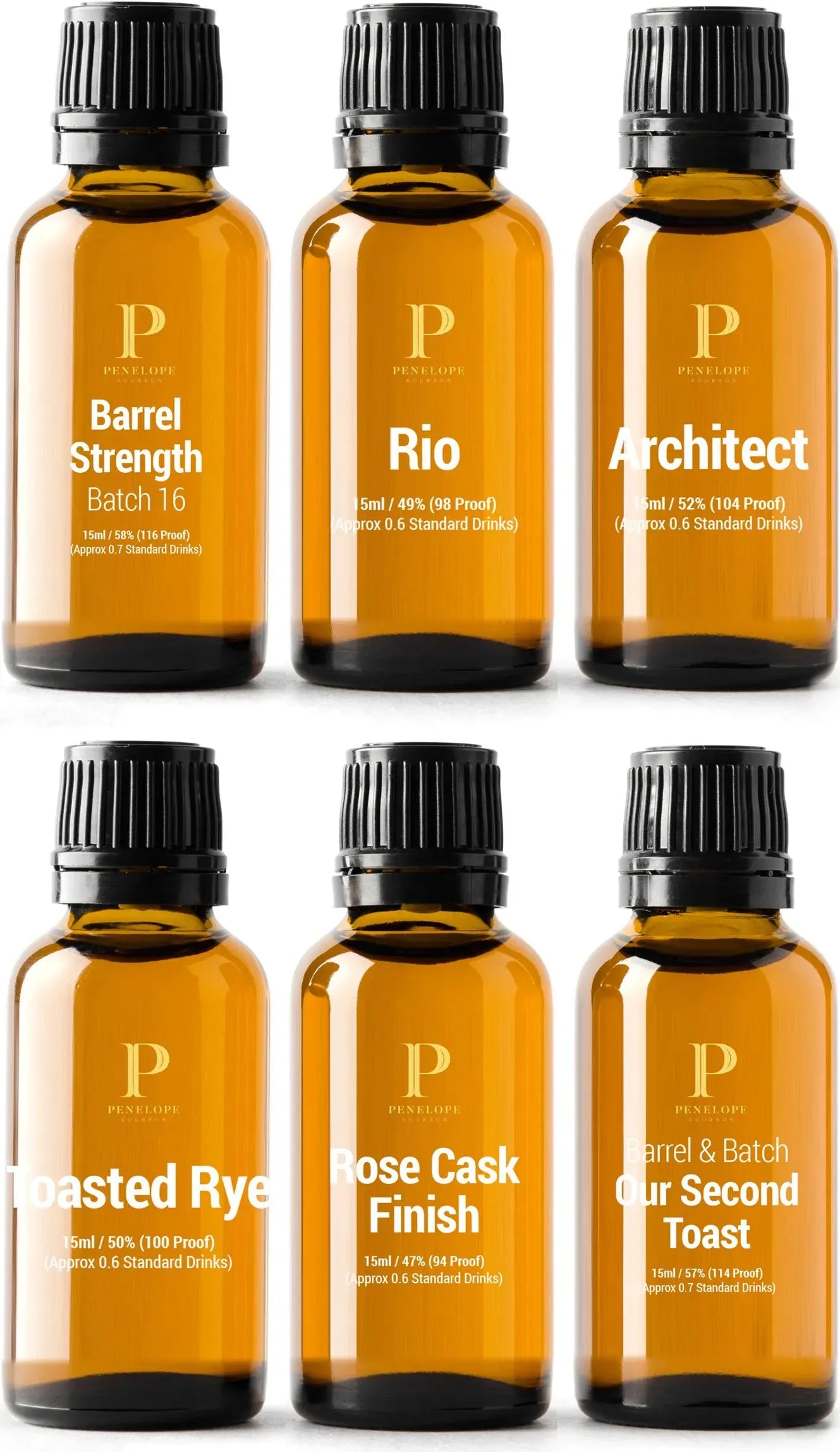 Buy Barrel & Batch Penelope Tasting Set 6 x 15ml Pack Online at Barrel and Batch