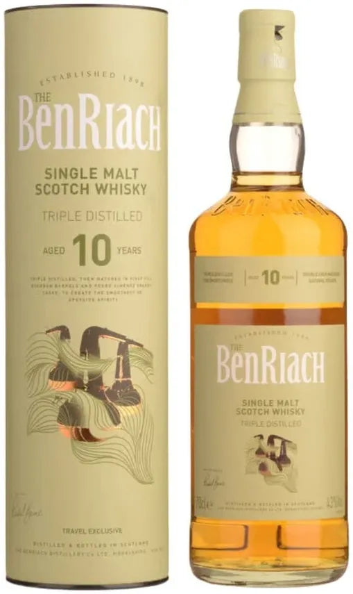 Benriach 10 Year Old Triple Distilled Single Malt Scotch Whisky 700ml