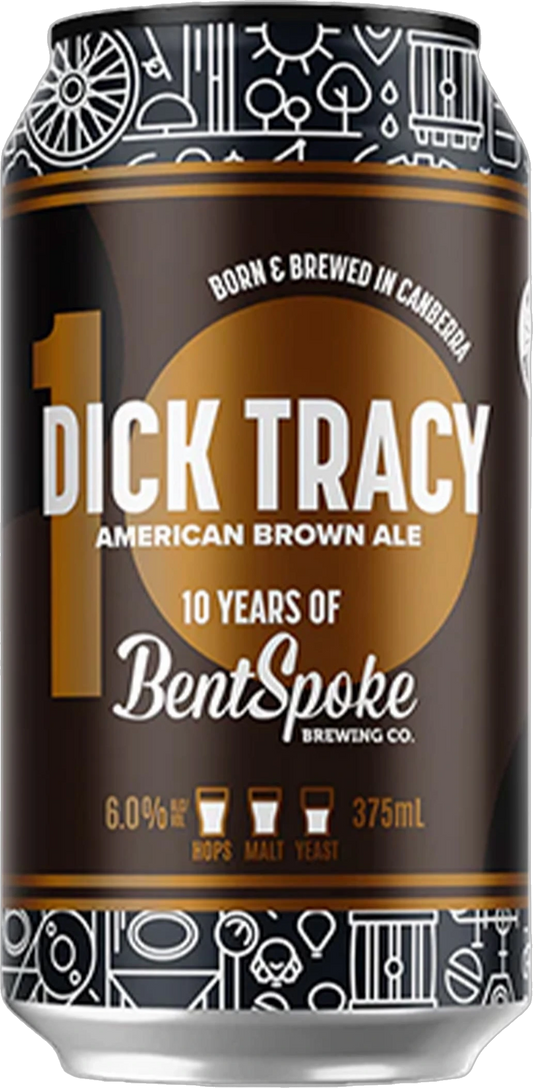 Bentspoke Brewing Co. Dick Tracy American Brown Ale 6% 16 Pack Cans 375ml | Barrel & Batch