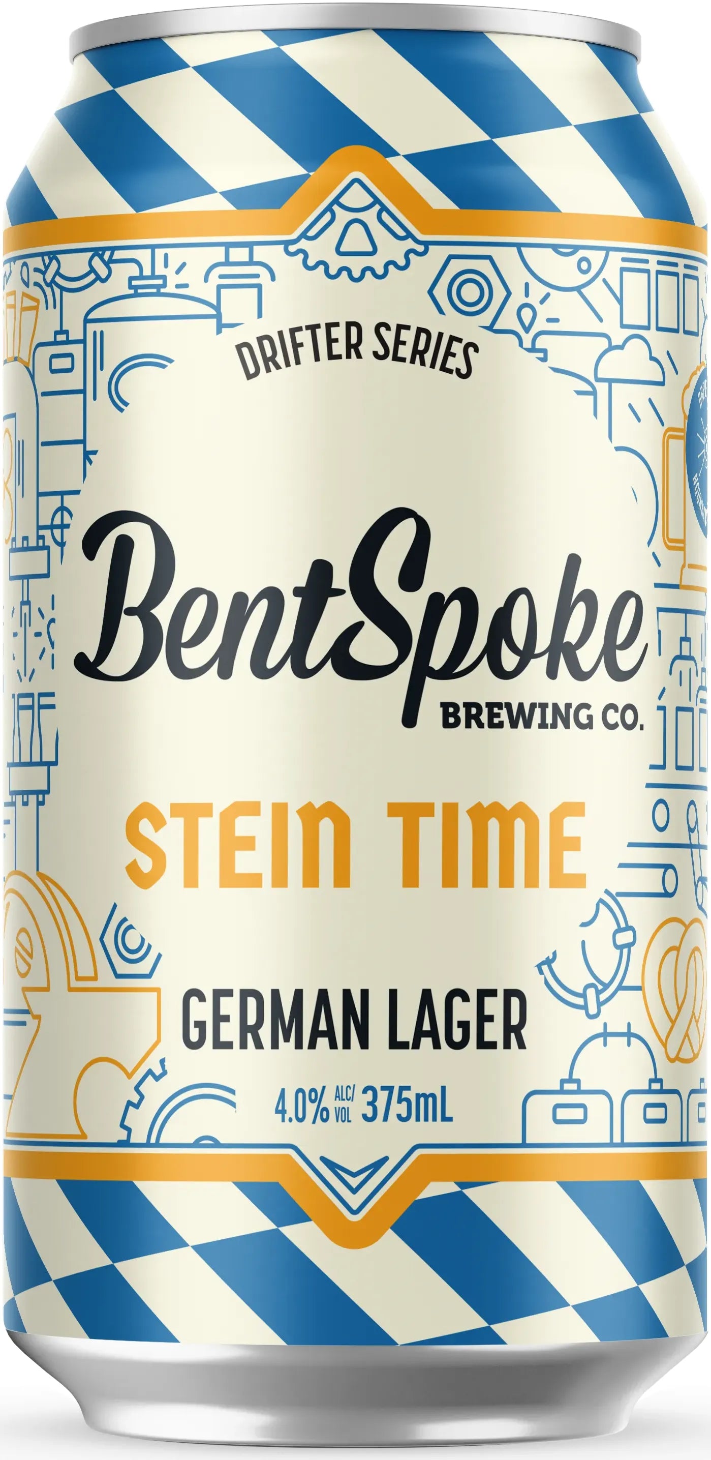 Bentspoke Brewing Co. Stein Time German Lager 4% 16 Pack Cans 375ml | Barrel & Batch