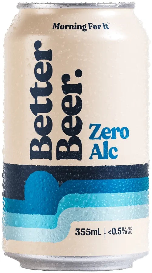 Better Beer Zero Alcohol 0.5% 24 Pack Cans 355ml