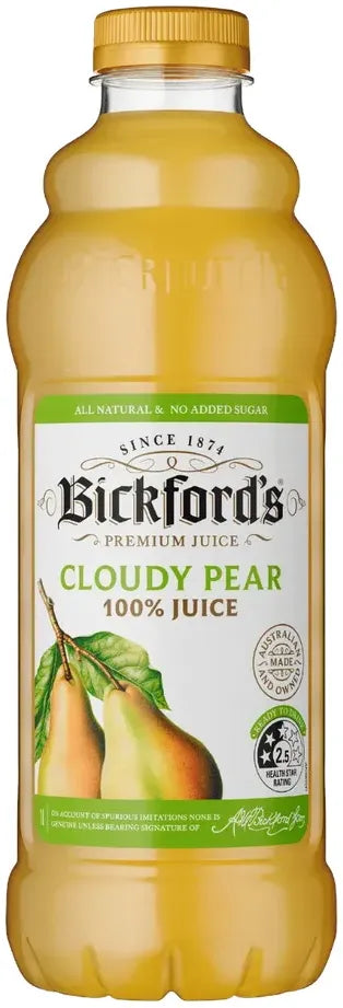 Bickfords Cloudy Pear Juice 1L-Non-Alcoholic-Bickfords-Afterpay-Alcohol-Delivery-Barrel-and-Batch-