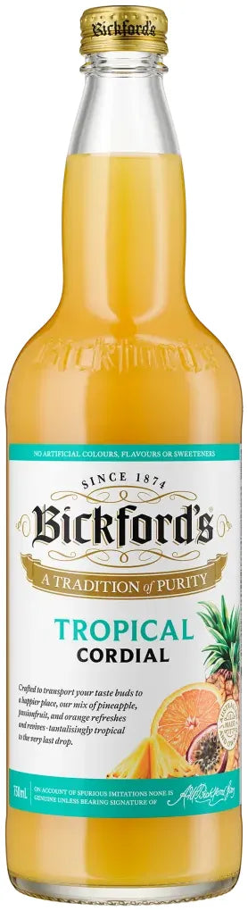 Bickfords Tropical Cordial 750ml | Barrel & Batch