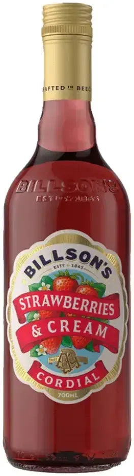 Buy Billson's Strawberries & Cream Cordial 700ml Online at Barrel and Batch