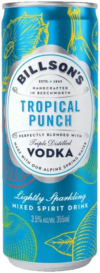 Buy Billson's Vodka & Tropical Punch 355ml Online at Barrel and Batch