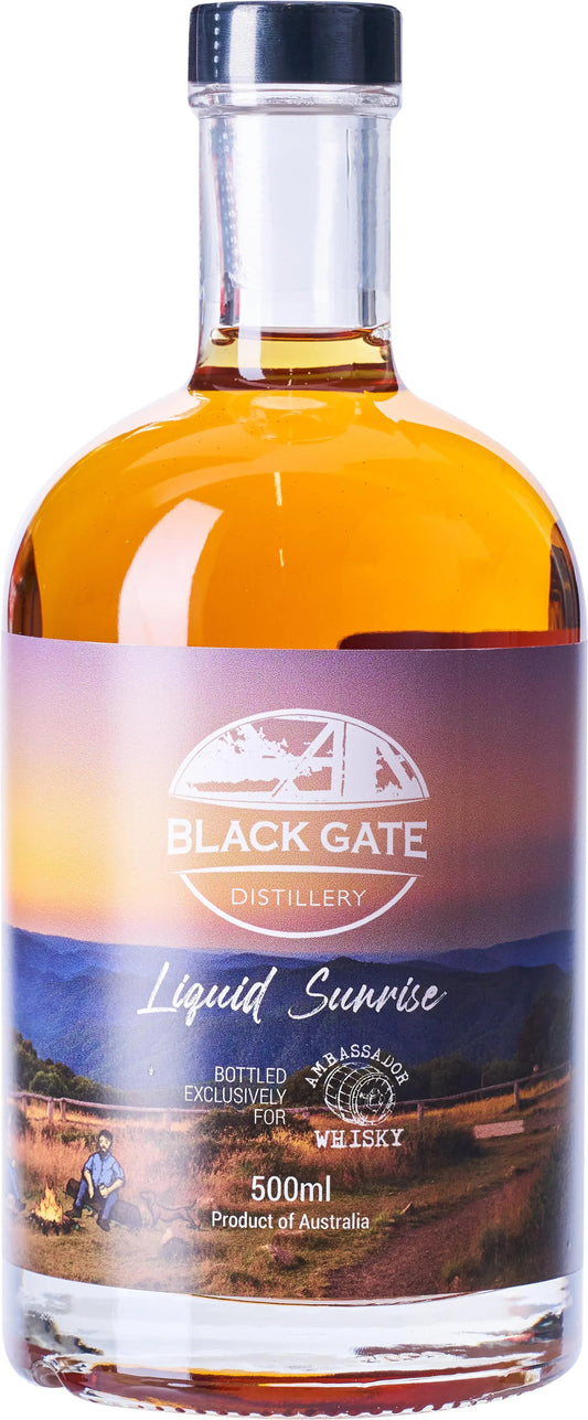 Black Gate Distilling Co. Liquid Sunrise Single Cask Single Malt Whisky 500ml-Spirits-Black Gate Distilling Co.-Afterpay-Alcohol-Delivery-Barrel-and-Batch-