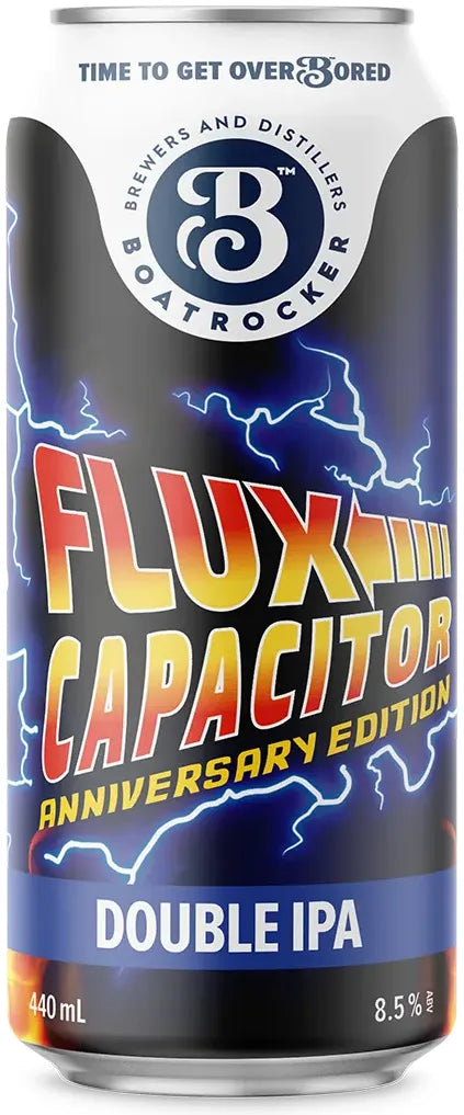 Boatrocker Flux Capacitor IIPA Anniversary Edition Cans 8.5% 16 Pack Cans 440ml | Barrel & Batch