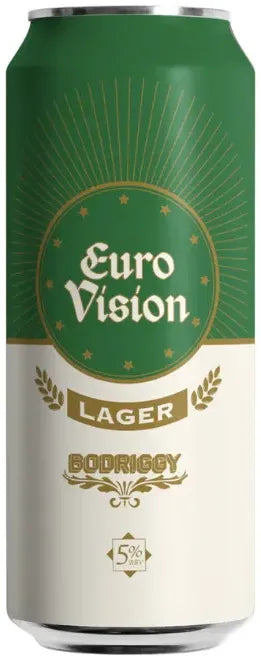 Bodriggy Eurovision Lager 5% 16 Pack Cans 500ml | Barrel & Batch