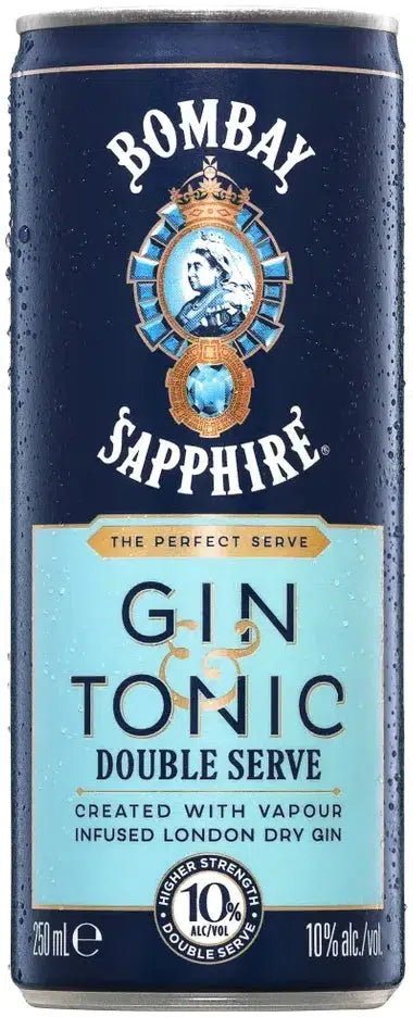 Buy Bombay Sapphire Double Serve Gin & Tonic 275ml Online at Barrel and Batch