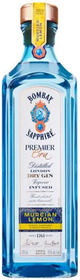Bombay Sapphire Premier Cru Murcian Lemon Gin 700ml-Spirits-Bombay Sapphire-Afterpay-Alcohol-Delivery-Barrel-and-Batch-