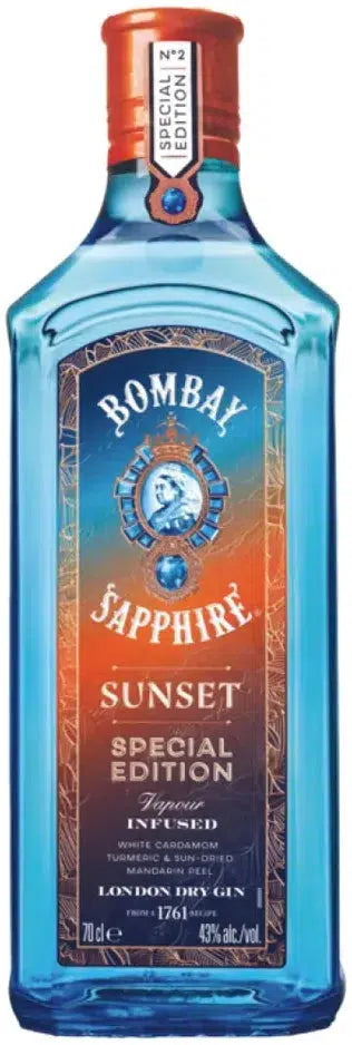 Bombay Sapphire Sunset Edition 700ml-Spirits-Bombay Sapphire-Afterpay-Alcohol-Delivery-Barrel-and-Batch-