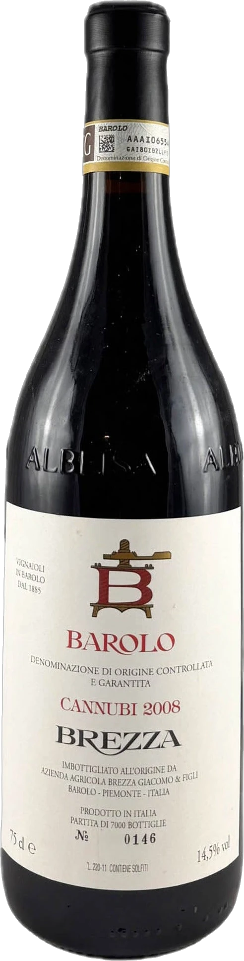 Brezza Barolo DOCG 'Cannubi' 2022 750ml | Barrel & Batch