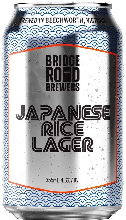 Bridge Road Brewers Japanese Rice Lager 4.6% Cans 355ml | Barrel & Batch