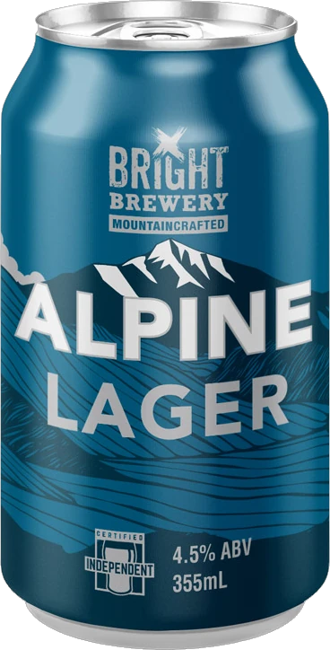 Bright Brewery Alpine Lager 4.5% 24 Pack Cans 355ml | Barrel & Batch