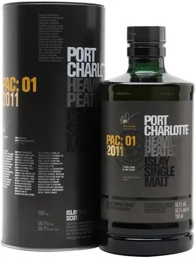 Bruichladdich Port Charlotte PAC 01 2011 Single Malt Scotch Whisky 700ml-Spirits-Bruichladdich-[afterpay_alcohol_delivery]-[buy_spirits_online]-[buy_wine_online]-Barrel & Batch