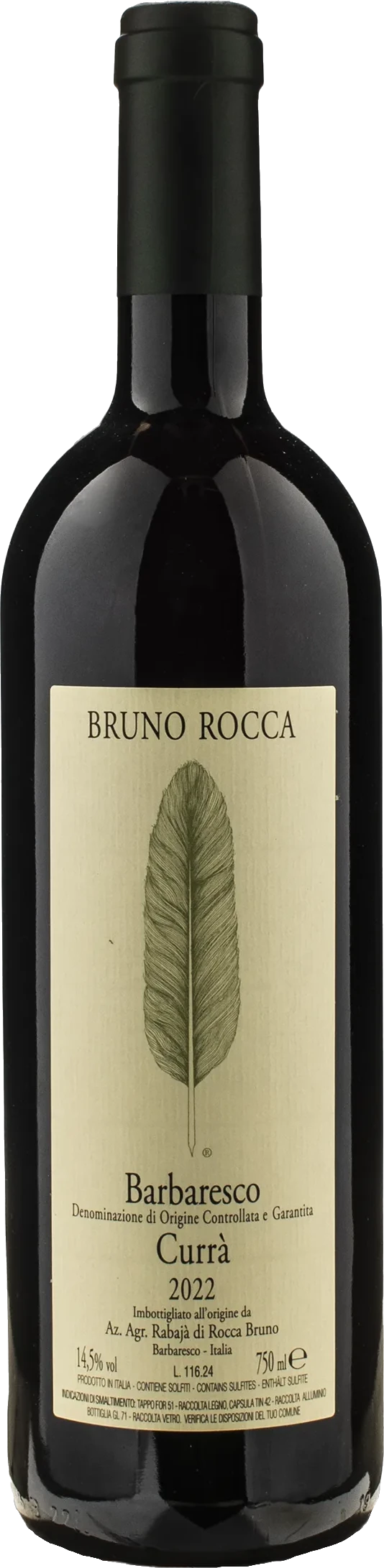 Bruno Rocca Barbaresco Currà DOCG 2023 750ml | Barrel & Batch