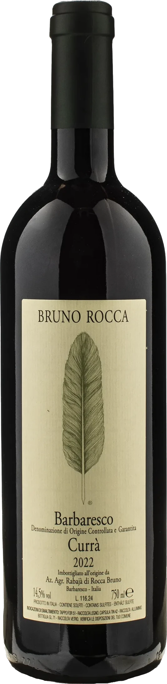 Bruno Rocca Barbaresco Currà DOCG 2023 750ml | Barrel & Batch