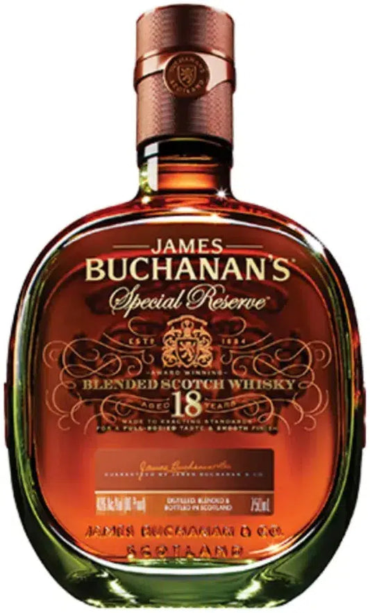 Buchanan's 18 Year Old Special Reserve Scotch Whisky 750ml-Spirits-Buchanan's-Afterpay-Alcohol-Delivery-Barrel-and-Batch-
