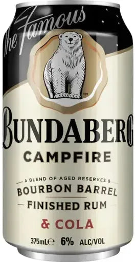 Bundaberg Campfire Bourbon Barrel & Cola 6% 24 Pack Cans 375ml | Barrel & Batch