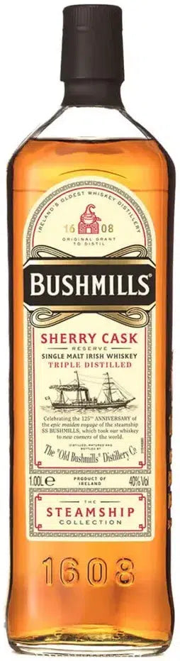 Bushmills Steamship Collection Sherry Cask Irish Whiskey 1L-Spirits-Bushmills-Afterpay-Alcohol-Delivery-Barrel-and-Batch-