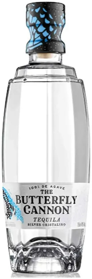 Butterfly Cannon Cristalino Silver Tequila 750ml-Spirits-Butterfly Cannon-Afterpay-Alcohol-Delivery-Barrel-and-Batch-