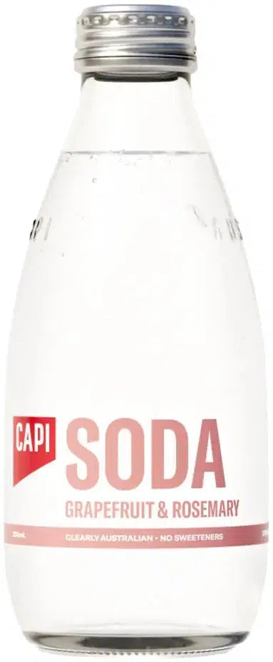 CAPI Soda+ Grapefruit & Rosemary 250ml-Non-Alcoholic-CAPI-Afterpay-Alcohol-Delivery-Barrel-and-Batch-