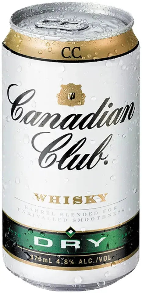 Canadian Club Whisky & Dry 4.8% 30 Pack Cans 375ml | Barrel & Batch