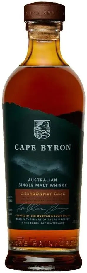 Cape Byron Chardonnay Cask Single Malt Whisky 700ml-Spirits-Cape Byron-Afterpay-Alcohol-Delivery-Barrel-and-Batch-