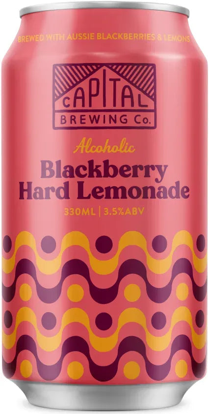Capital Brewing Co Blackberry Hard Lemonade 330ml-Beer-Capital Brewing Co-Afterpay-Alcohol-Delivery-Barrel-and-Batch-