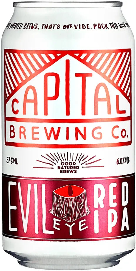 Capital Brewing Co Evil Eye Red IPA 375ml-Beer-Capital Brewing Co-Afterpay-Alcohol-Delivery-Barrel-and-Batch-