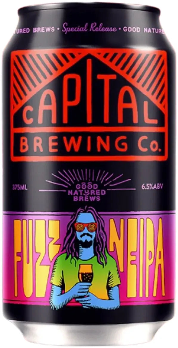 Capital Brewing Co Fuzz NEIPA 6.5% 16 Pack Cans 375ml | Barrel & Batch
