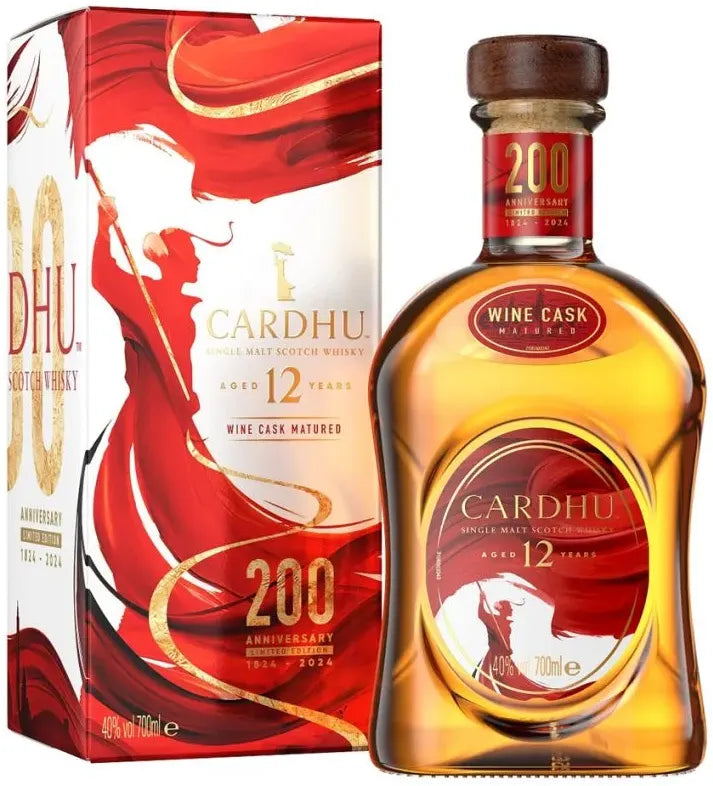 Cardhu 12 Year Old 200th Anniversary Wine Cask Edition Single Malt Scotch Whisky 700ml | Barrel & Batch
