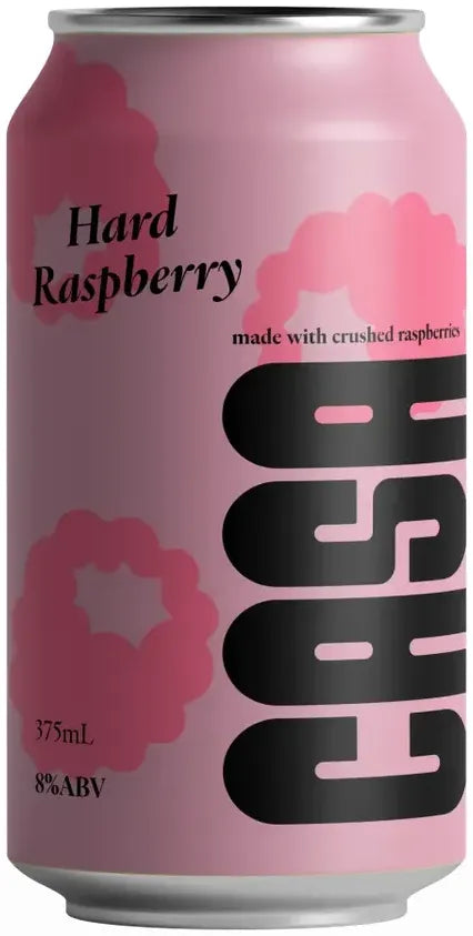Casa Spirits Hard Raspberry 375ml-Pre-Mixed Drinks-Casa Spirits-Afterpay-Alcohol-Delivery-Barrel-and-Batch-