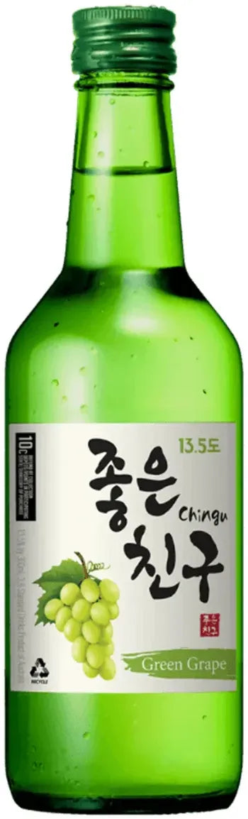 Chingu Green Grape Soju 13.5% 20 Pack Bottles 360ml | Barrel & Batch