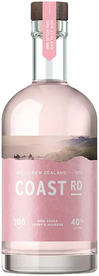 Coast Rd Pink Berry And Rhubarb Vodka 700ml-Spirits-Coast Rd-Afterpay-Alcohol-Delivery-Barrel-and-Batch-