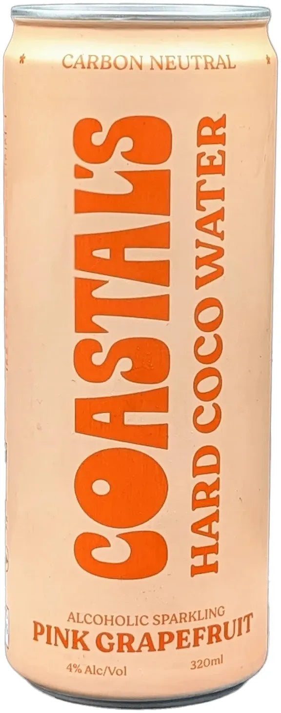 Coastal's Hard Coco Water Pink Grapefruit Cans 320ml | Barrel & Batch