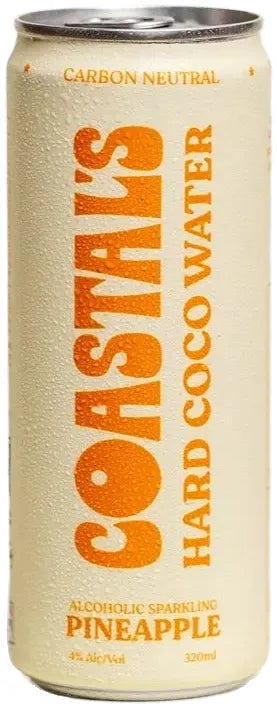 Coastal's Hard Coco Water - Pineapple 330ml-Pre-Mixed Drinks-Coastal's-Afterpay-Alcohol-Delivery-Barrel-and-Batch-