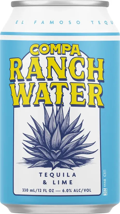 Compa Tequila Ranchwater Lime 6% 24 Pack Cans 330ml | Barrel & Batch