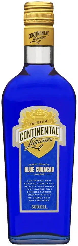 Continental Blue Curacao Liqueurs 500ml-Spirits-Continental-Afterpay-Alcohol-Delivery-Barrel-and-Batch-