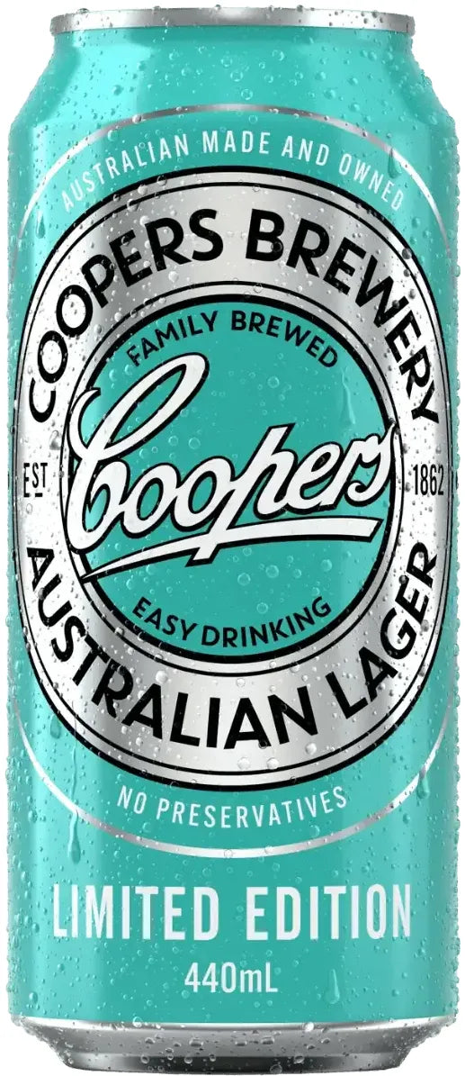Coopers Australian Lager 4.2% 24 Pack Cans 440ml | Barrel & Batch