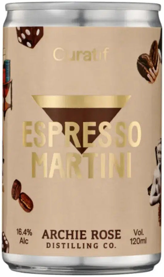 Curatif Archie Rose Espresso Martini 120ml-Pre-Mixed Drinks-Curatif-Afterpay-Alcohol-Delivery-Barrel-and-Batch-