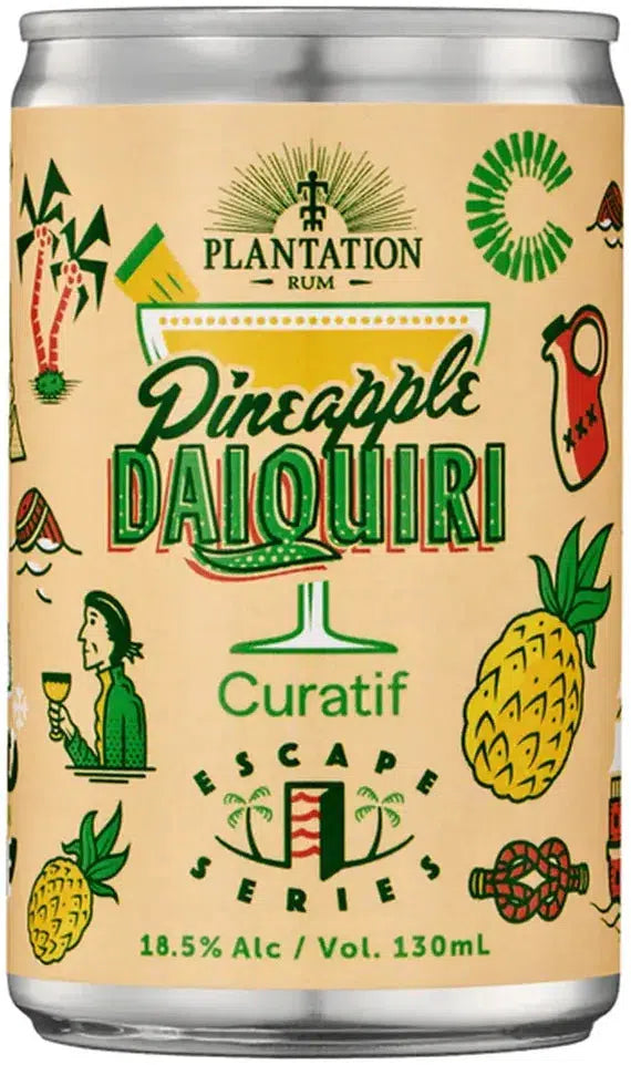 Curatif Escape Series Plantation Pineapple Daiquiri 150ml-Pre-Mixed Drinks-Curatif-Afterpay-Alcohol-Delivery-Barrel-and-Batch-