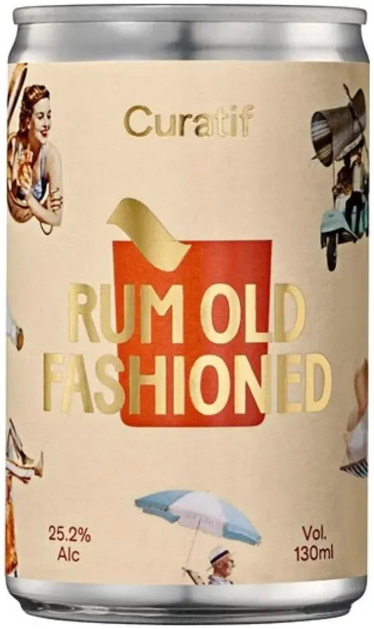 Curatif Escape Series Rum Old Fashioned 130ml-Pre-Mixed Drinks-Curatif-Afterpay-Alcohol-Delivery-Barrel-and-Batch-