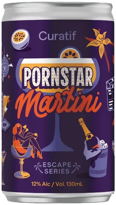 Curatif Pornstar Martini 12% 24 Pack Cans 130ml | Barrel & Batch