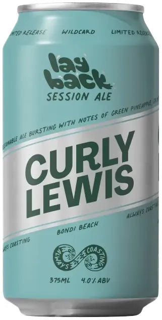 Curly Lewis Lay Back Session Ale 375ml-Beer-Curly Lewis-Afterpay-Alcohol-Delivery-Barrel-and-Batch-
