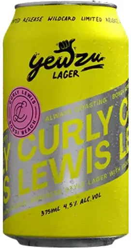 Curly Lewis Yewzu Lager 375ml