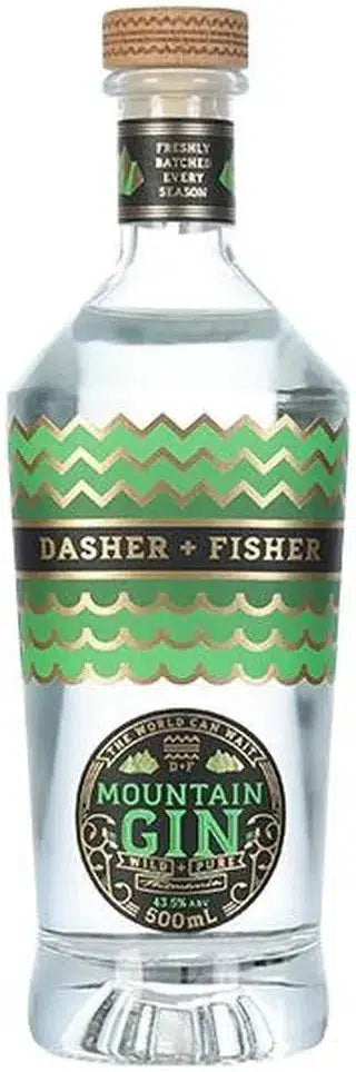 Dasher + Fisher Mountain Gin 500ml-Spirits-Dasher + Fisher-Afterpay-Alcohol-Delivery-Barrel-and-Batch-