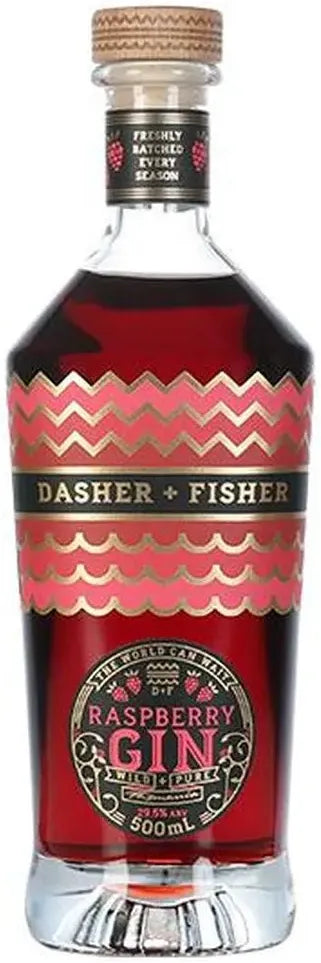 Dasher + Fisher Raspberry Gin 500ml-Spirits-Dasher + Fisher-Afterpay-Alcohol-Delivery-Barrel-and-Batch-
